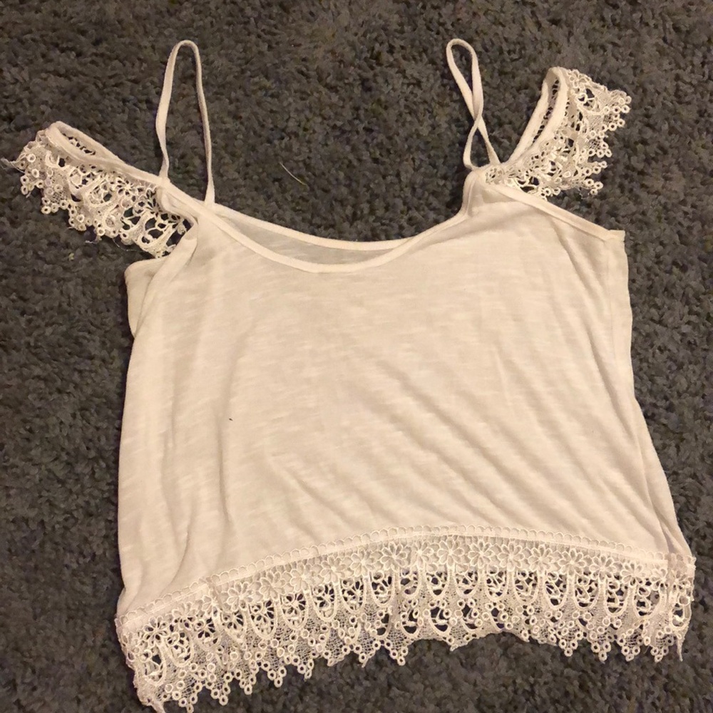 White crop top